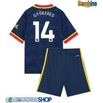 Maglie da calcio Arsenal Viktor Gyokeres #14 Seconda Maglia Bambino 2026-27 Manica Corta + Pantaloni corti)